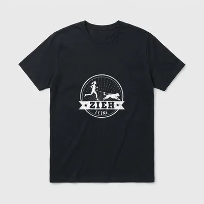 Hundesport für Canicrosserin Zieh T-Shirt – Klassisches T-Shirt in Schwarz