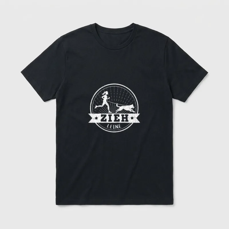 Hundesport für Canicrosserin Zieh T-Shirt – Klassisches T-Shirt in Schwarz
