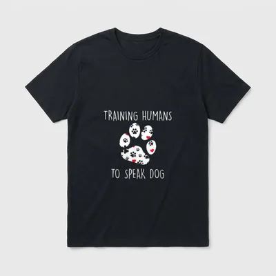 Hundetrainer Training Mensch T-Shirt – Klassisches T-Shirt in Schwarz