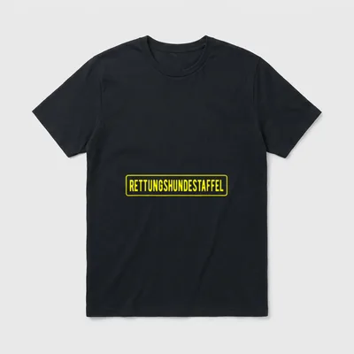 Rettungshundestaffel T-Shirt – Klassisches T-Shirt in Schwarz