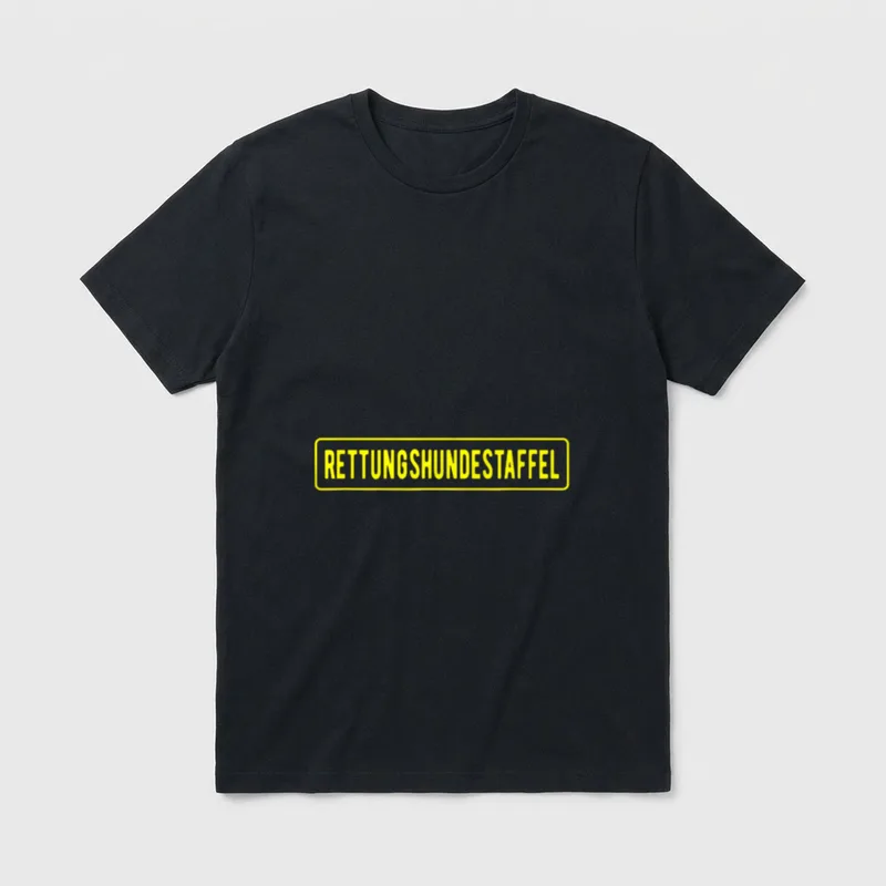 Rettungshundestaffel T-Shirt – Klassisches T-Shirt in Schwarz