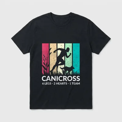 Hundesport Canicross für Fitness T-Shirt – Klassisches T-Shirt in Schwarz