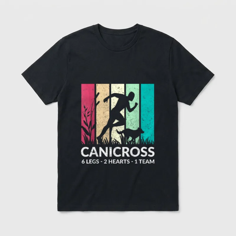 Hundesport Canicross für Fitness T-Shirt – Klassisches T-Shirt in Schwarz