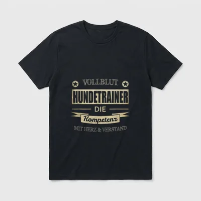 Hundetrainer T-Shirt – Klassisches T-Shirt in Schwarz