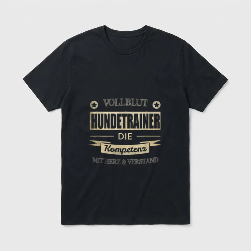 Hundetrainer T-Shirt – Klassisches T-Shirt in Schwarz
