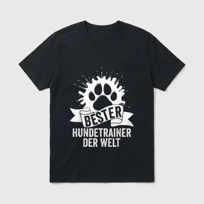 Bester Hundetrainer der Welt T-Shirt – Klassisches T-Shirt in Schwarz