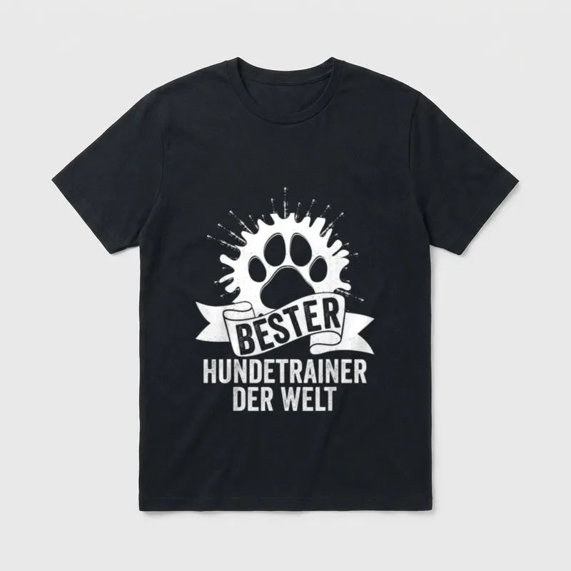 Bester Hundetrainer der Welt T-Shirt – Klassisches T-Shirt in Schwarz