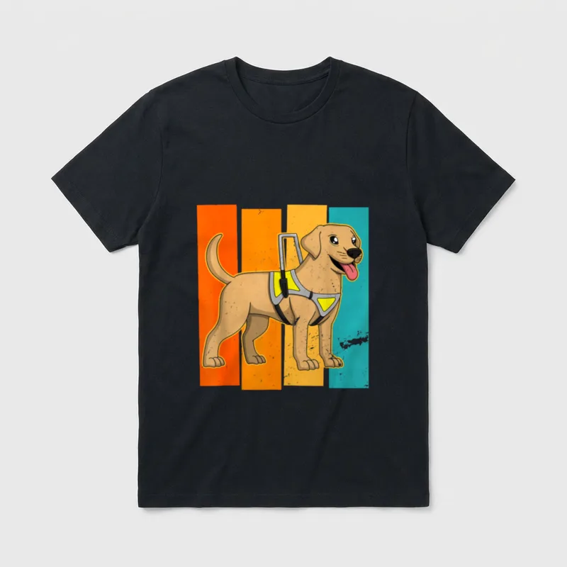 Blindenhunde Diensthundeschule Menschen Teamtraining T-Shirt – Klassisches T-Shirt in Schwarz