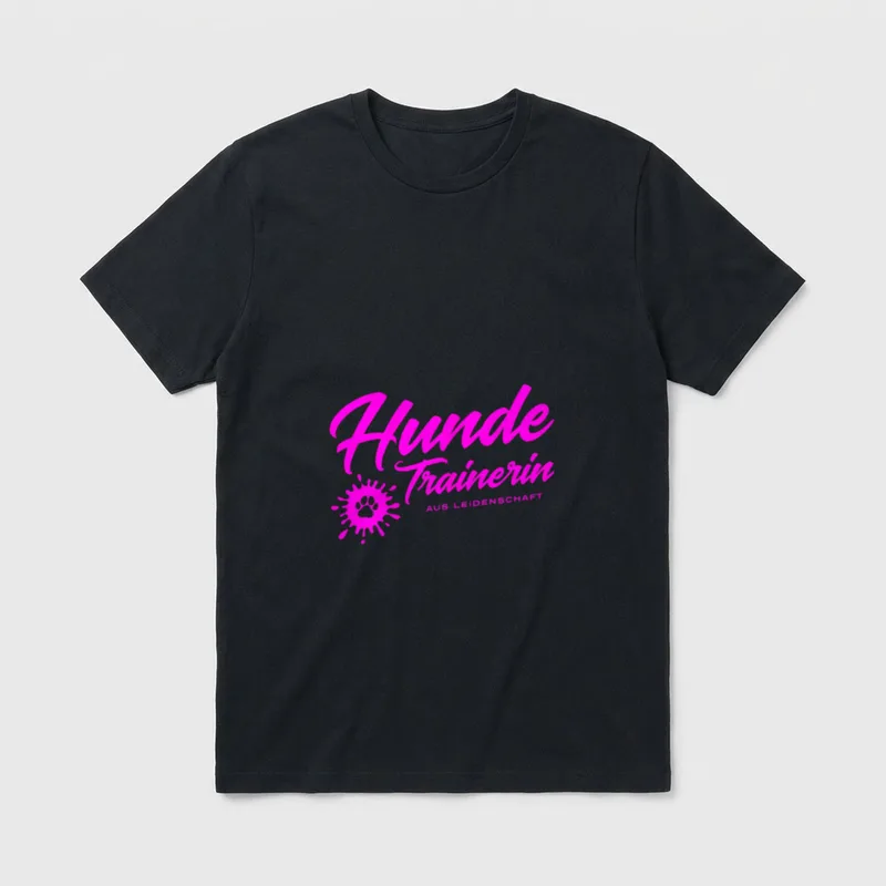 Hundetrainerin aus Leidenschaft Hunde T-Shirt – Klassisches T-Shirt in Schwarz