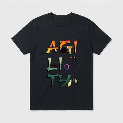 Lustiges Agility Slalombögen T-Shirt – Klassisches T-Shirt in Schwarz