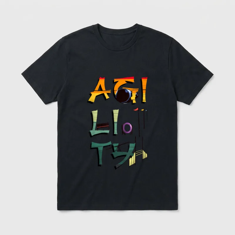 Lustiges Agility Slalombögen T-Shirt – Klassisches T-Shirt in Schwarz