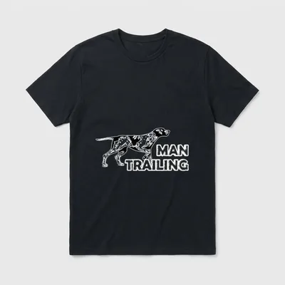 Mantrailer Hunde Hundesport Mantrailing T-Shirt 0081 – Klassisches T-Shirt in Schwarz