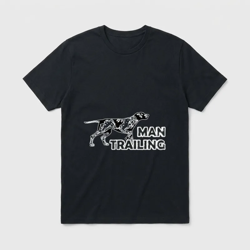 Mantrailer Hunde Hundesport Mantrailing T-Shirt 0081 – Klassisches T-Shirt in Schwarz