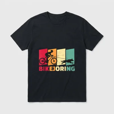 Bikejöring Zughundesport Hundesport T-Shirt – Klassisches T-Shirt in Schwarz