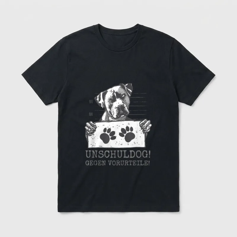 Kampfhunde Hundeschule Listenhunde Rasseliste T-Shirt – Klassisches T-Shirt in Schwarz