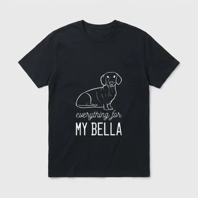 Dackel Bella Hundetrainer T-Shirt – Klassisches T-Shirt in Schwarz