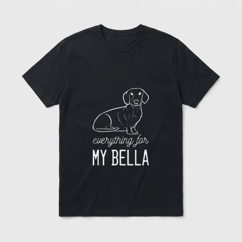 Dackel Bella Hundetrainer T-Shirt – Klassisches T-Shirt in Schwarz