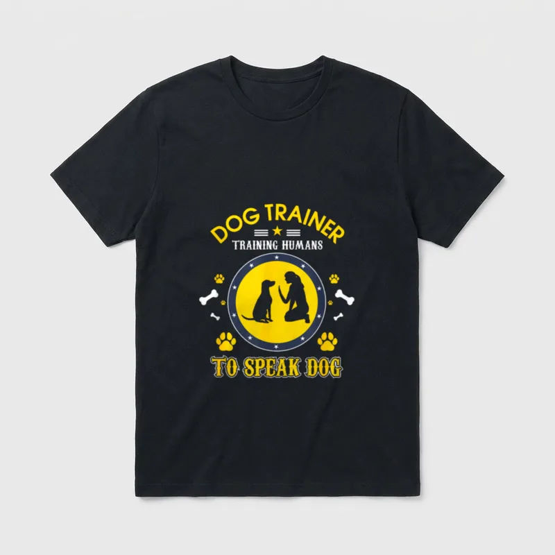 Hundetrainer Menschen beibringen Hund T-Shirt – Klassisches T-Shirt in Schwarz