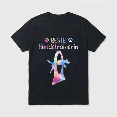 Beste Hundetrainerin Agility Reifen T-Shirt – Klassisches T-Shirt in Schwarz