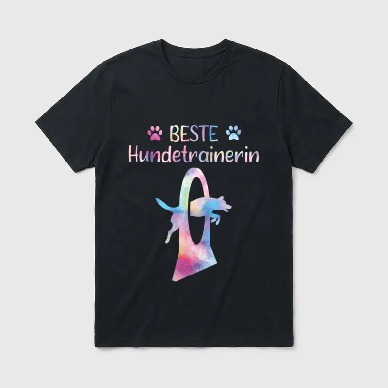 Beste Hundetrainerin Agility Reifen T-Shirt – Klassisches T-Shirt in Schwarz