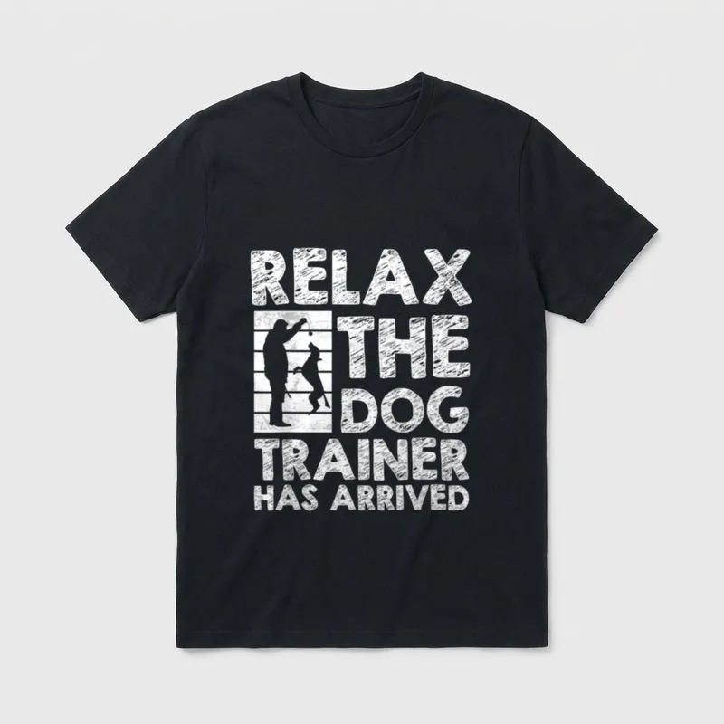 Trainer Hundeschule Hundetraining Hund T-Shirt 0105 – Klassisches T-Shirt in Schwarz