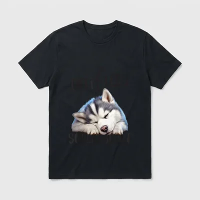 Sibirischer Husky Offizielles Schlafshirt T-Shirt – Klassisches T-Shirt in Schwarz