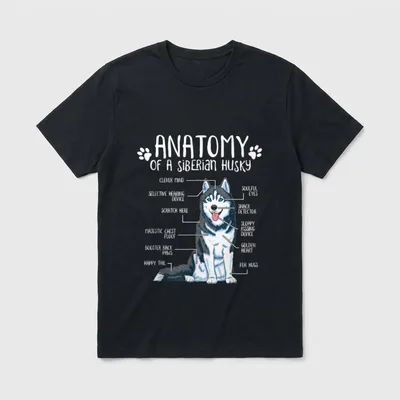 Lustiges Siberian Husky Hundehalter T-Shirt – Klassisches T-Shirt in Schwarz