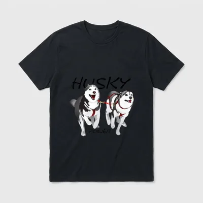 Husky Power sibirischen Huskies T-Shirt – Klassisches T-Shirt in Schwarz