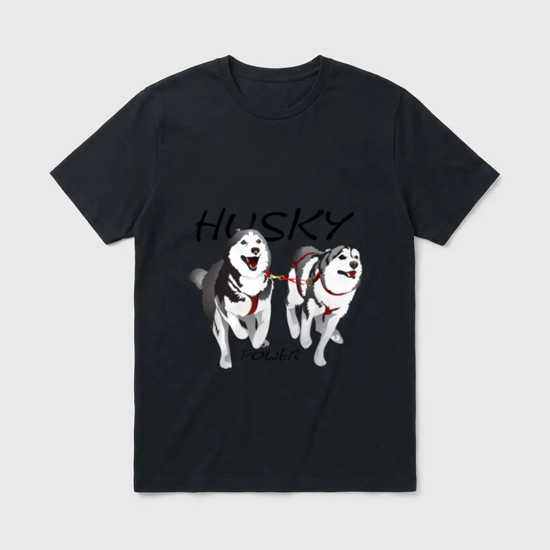 Husky Power sibirischen Huskies T-Shirt – Klassisches T-Shirt in Schwarz