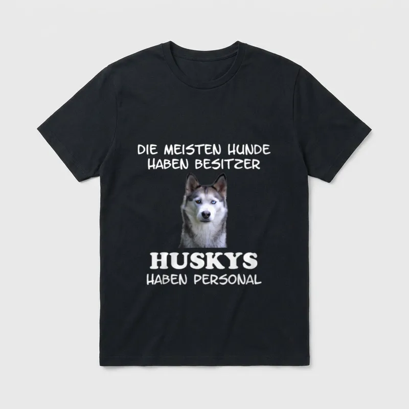 Husky Hunderasse Personal Hund T-Shirt – Klassisches T-Shirt in Schwarz