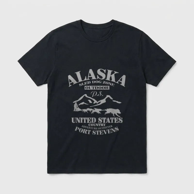 Alaska Husky Schlittenhunde T-Shirt – Klassisches T-Shirt in Schwarz