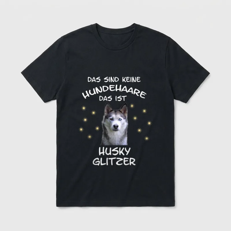 Sibirischer Husky Hund Lustig T-Shirt – Klassisches T-Shirt in Schwarz