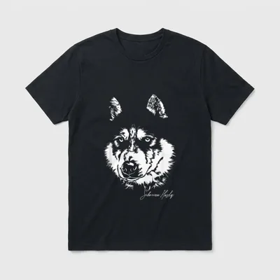 Siberian Husky Hund Hunde Schlittenhund T-Shirt – Klassisches T-Shirt in Schwarz