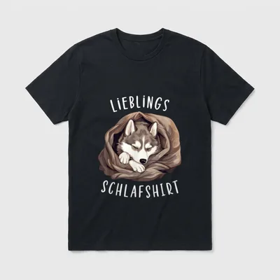 Hund Offizielles Lieblings Schlafshirt Sibirischer T-Shirt – Klassisches T-Shirt in Schwarz