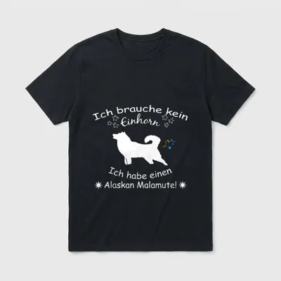 Alaskan Malamute Alaskan Malamute T-Shirt – Klassisches T-Shirt in Schwarz