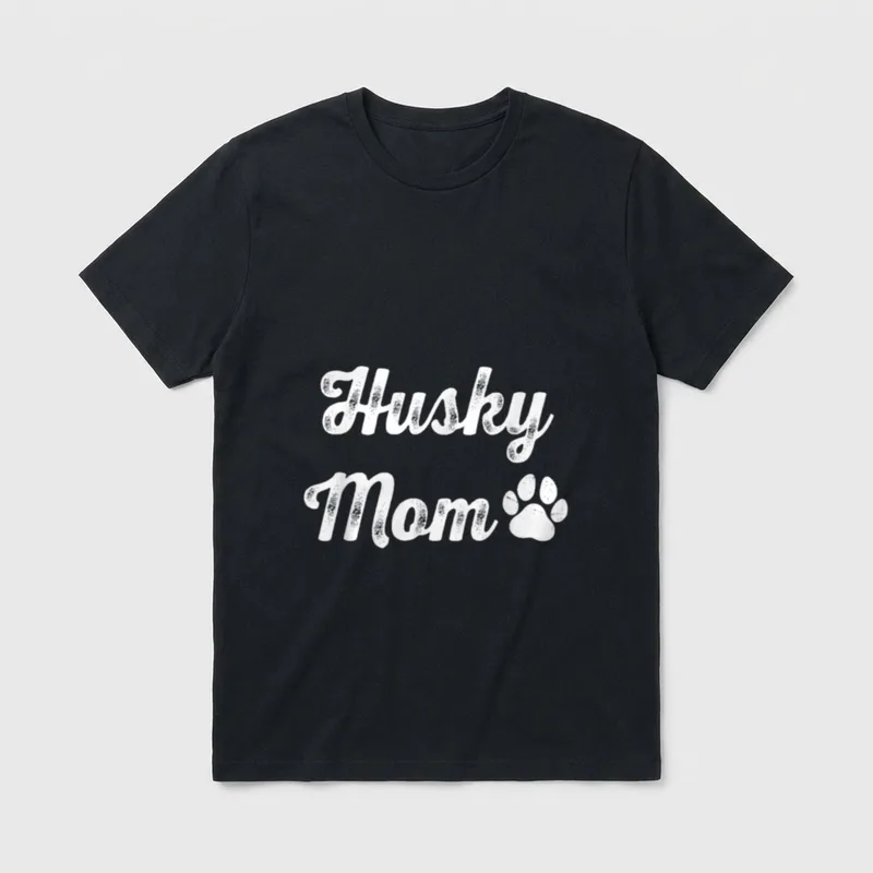 Husky Mom Lustige Husky T-Shirt – Klassisches T-Shirt in Schwarz