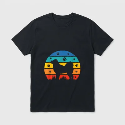 Alaskan Malamute Retro Hundebesitzer T-Shirt – Klassisches T-Shirt in Schwarz