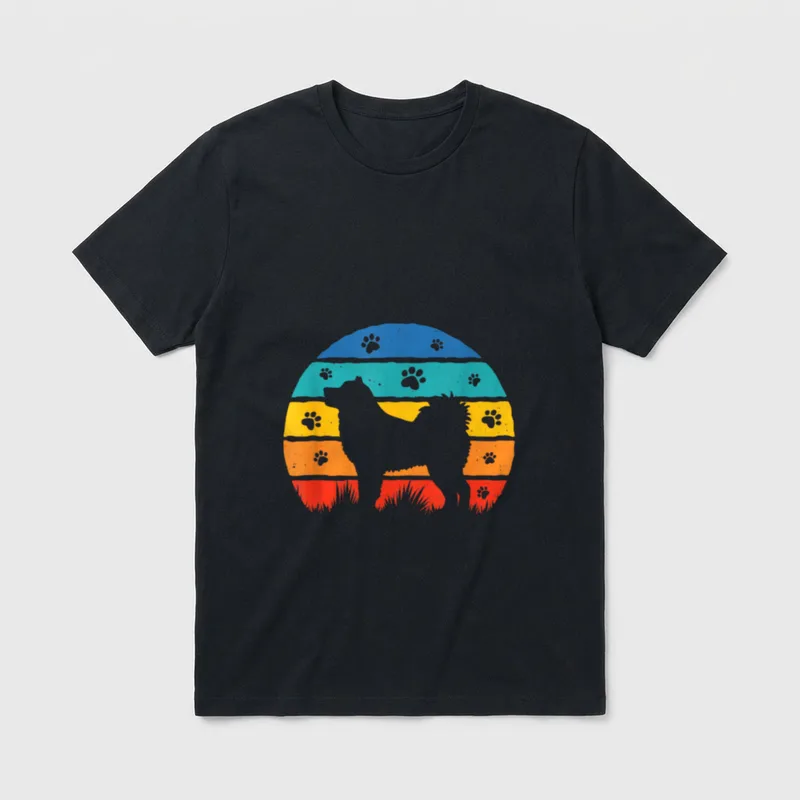 Alaskan Malamute Retro Hundebesitzer T-Shirt – Klassisches T-Shirt in Schwarz