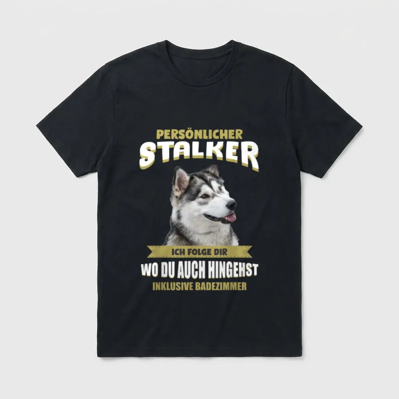 Alaskan Malamute Alaskan Malamute Hund T-Shirt – Klassisches T-Shirt in Schwarz