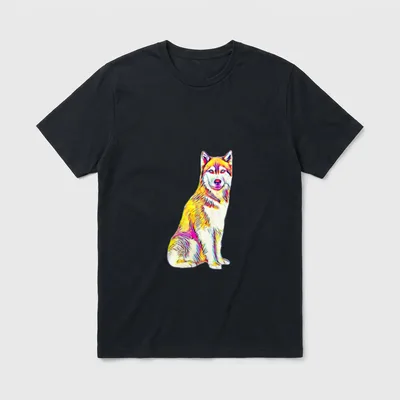 Husky Motiv Hunde Haustier T-Shirt – Klassisches T-Shirt in Schwarz