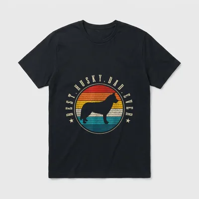 Lustiger Hund mit Aufschrift Best T-Shirt – Klassisches T-Shirt in Schwarz