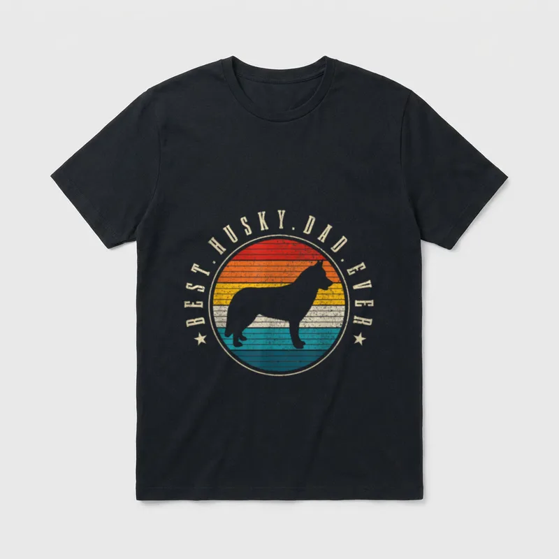 Lustiger Hund mit Aufschrift Best T-Shirt – Klassisches T-Shirt in Schwarz