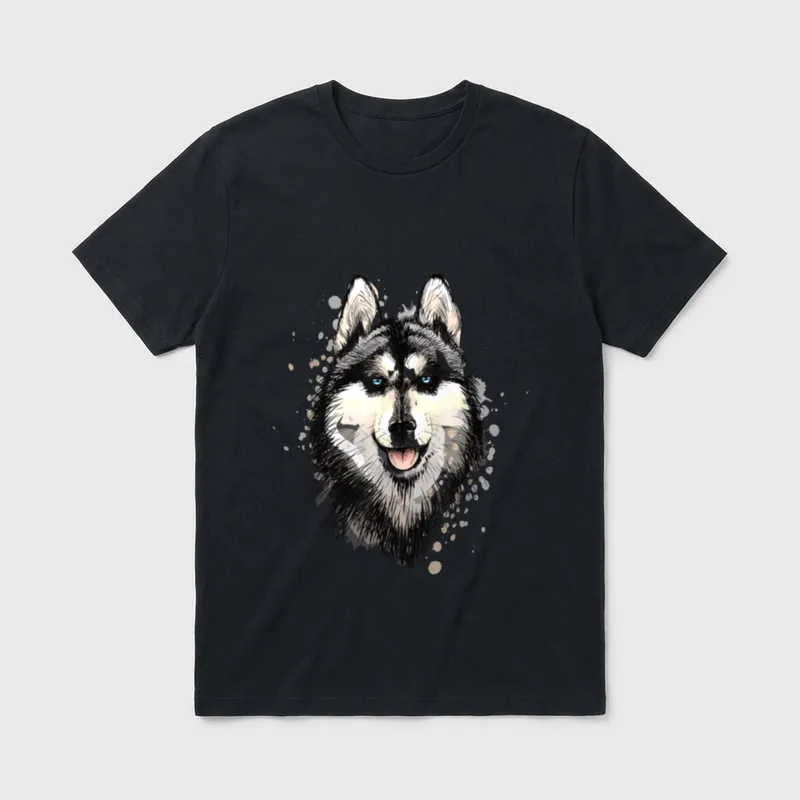 Husky Hund Hundeliebe Hundebesitzer T-Shirt – Klassisches T-Shirt in Schwarz