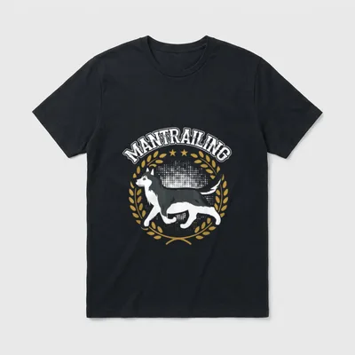 Husky Mantrailing Fährtenhund Suchhund T-Shirt – Klassisches T-Shirt in Schwarz