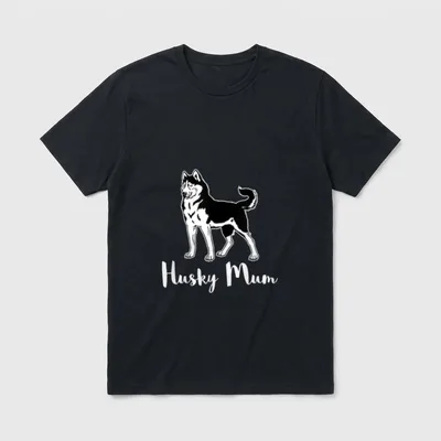 Husky Mum for Siberian T-Shirt – Klassisches T-Shirt in Schwarz