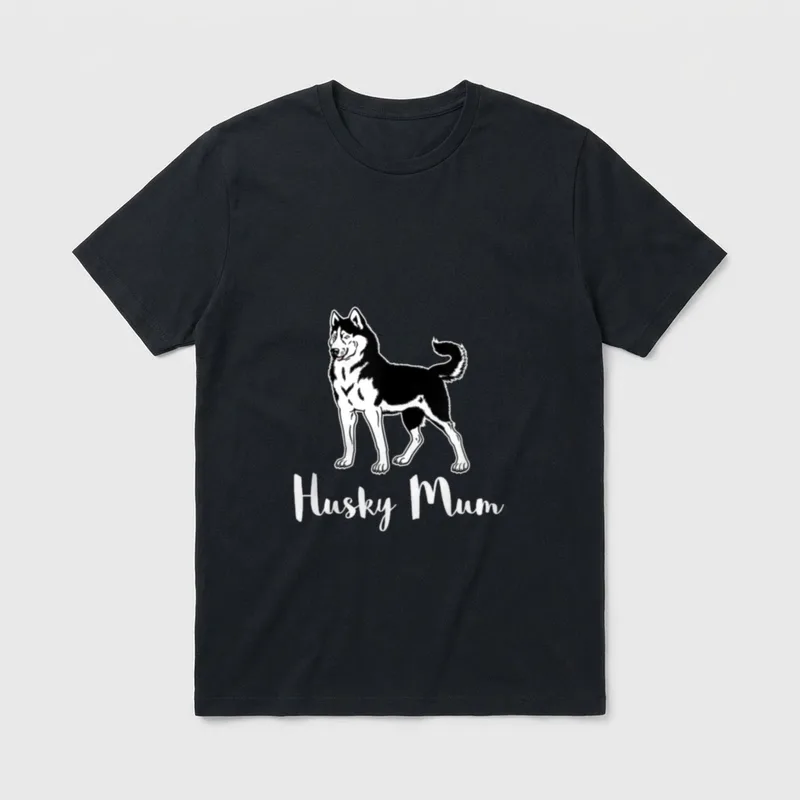 Husky Mum for Siberian T-Shirt – Klassisches T-Shirt in Schwarz