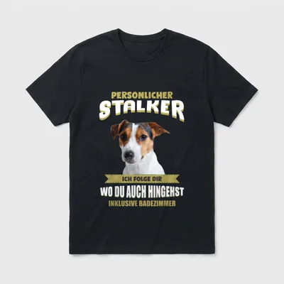 Jack Russell Terrier Jack Russell Terrier Hund T-Shirt – Klassisches T-Shirt in Schwarz