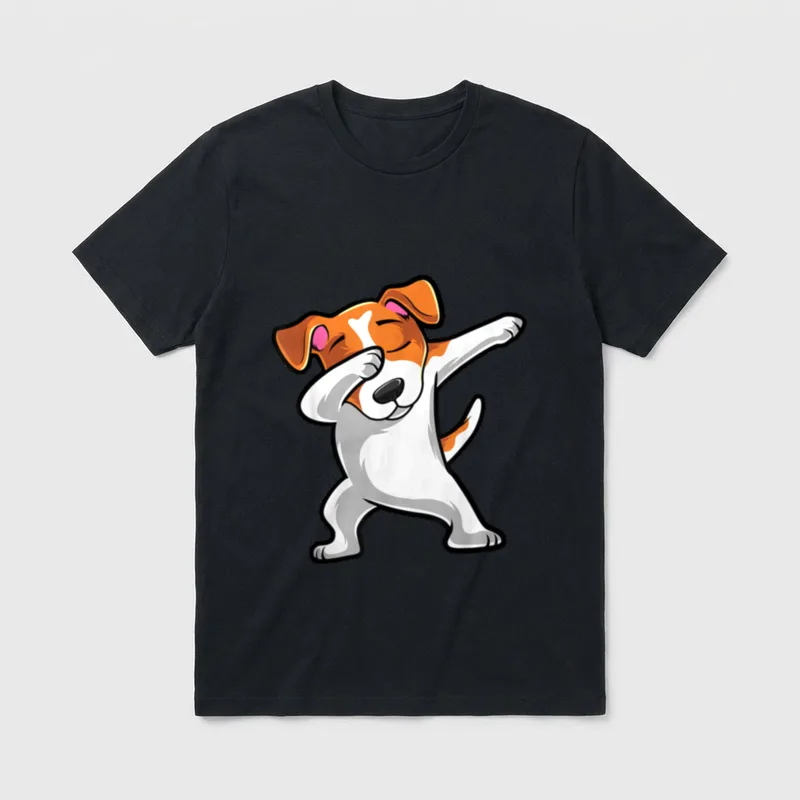 Dabbing Jack Russell Terrier T-Shirt – Klassisches T-Shirt in Schwarz