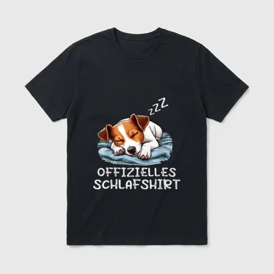 Offizielles Schlafshirt Jack Russell T-Shirt – Klassisches T-Shirt in Schwarz
