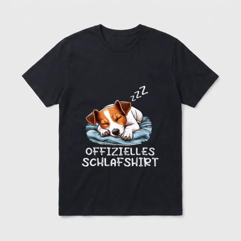 Offizielles Schlafshirt Jack Russell T-Shirt – Klassisches T-Shirt in Schwarz